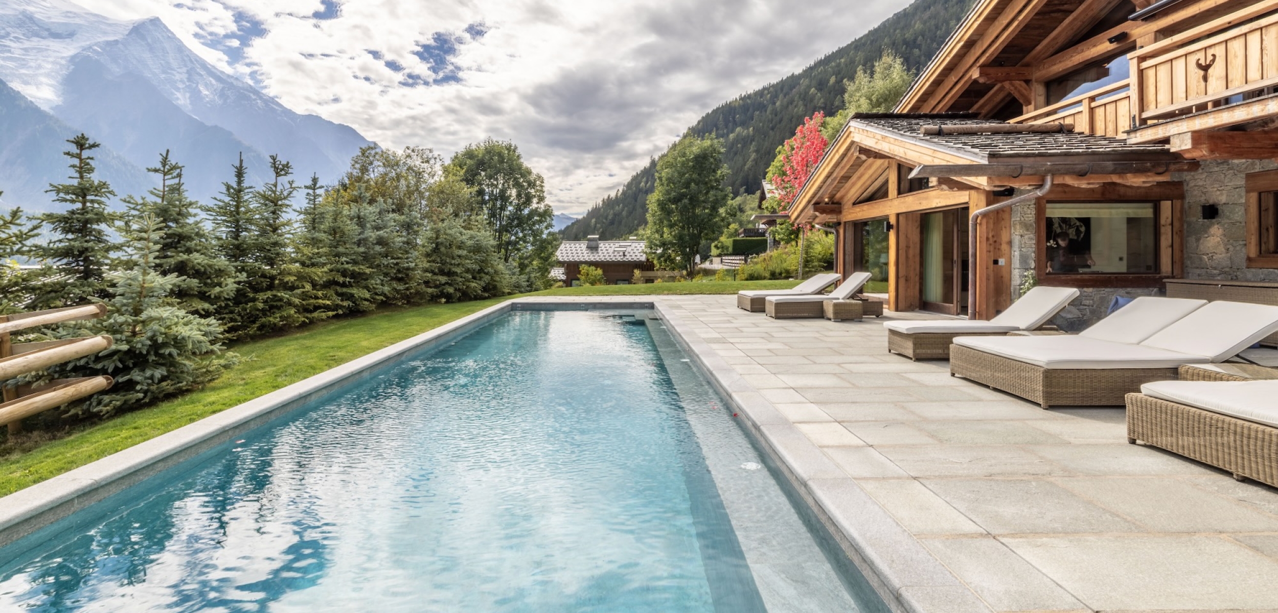 Location d'un chalet avec piscine à chamonix