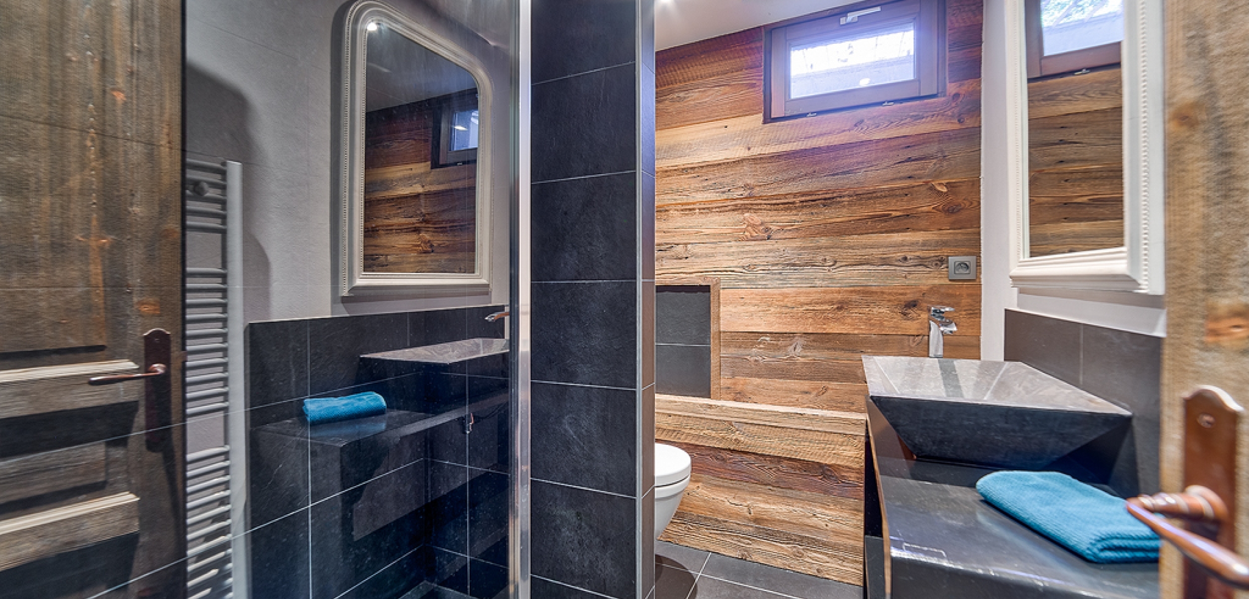 Salle de bain dans un chalet en haute savoie